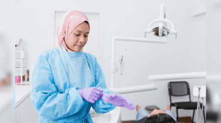 Dr. Dr. Farah Roslan of UK hospital introduces disposable, sterile hijabs for Muslim staff 