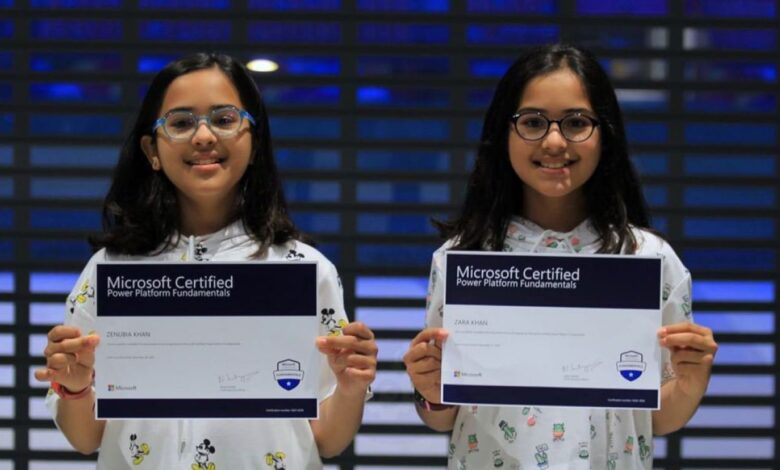 Zara Khan and Zenubia Khan (microsoft)