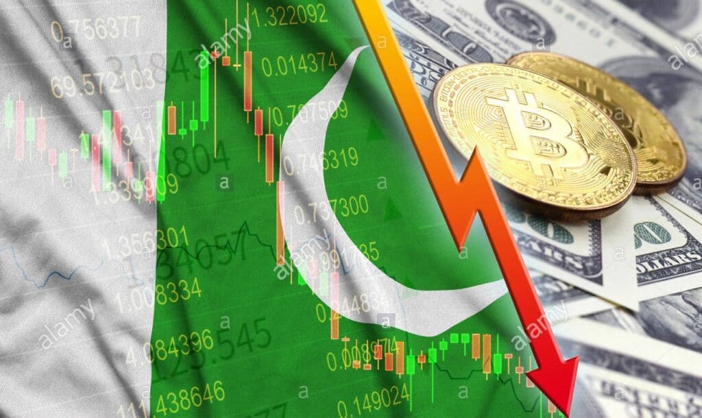 crypto image with pakistani flag